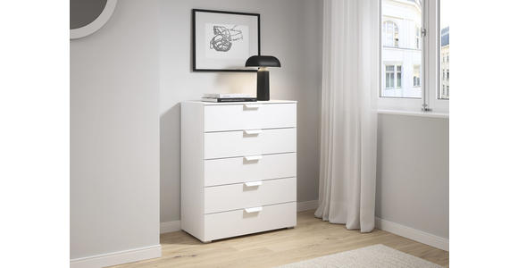 KOMMODE  in 80/100/43 cm  - Weiß, Design, Holzwerkstoff/Metall (80/100/43cm) - Carryhome