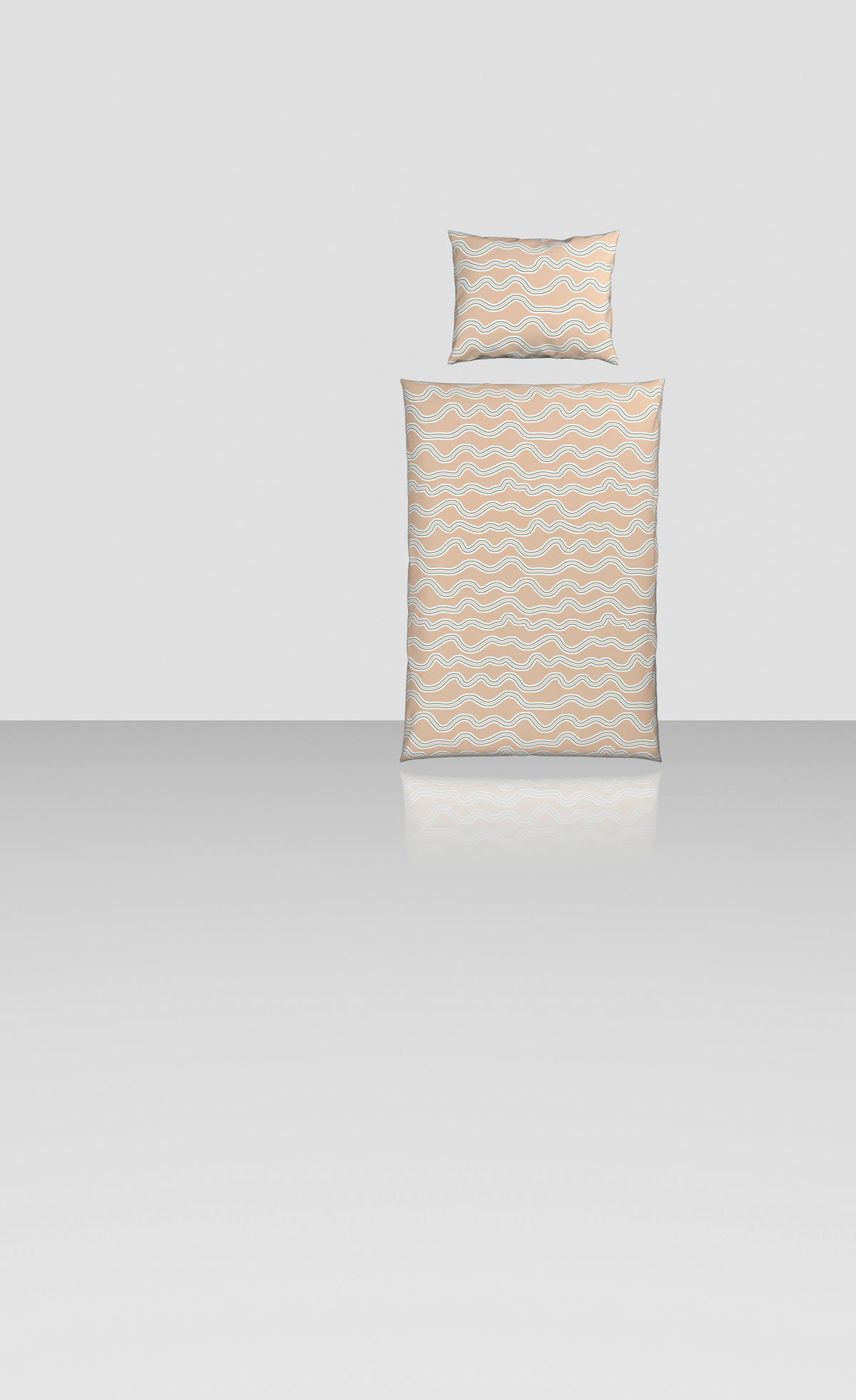 PÅSLAKANSET satin 150/210 cm  - naturfärgad, textil (150/210cm) - Novel