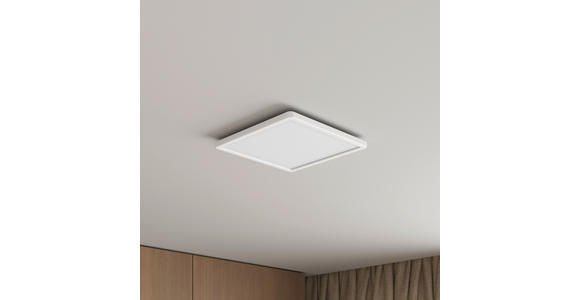 LED-DECKENLEUCHTE Giga 29,3/29,3/2,8 cm  - Weiß, Basics, Kunststoff (29,3/29,3/2,8cm) - Novel