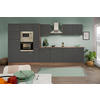 KÜCHENBLOCK 360 cm   in Grau, Eichefarben  - Edelstahlfarben/Eichefarben, Design, Holzwerkstoff/Metall (360cm) - Respekta