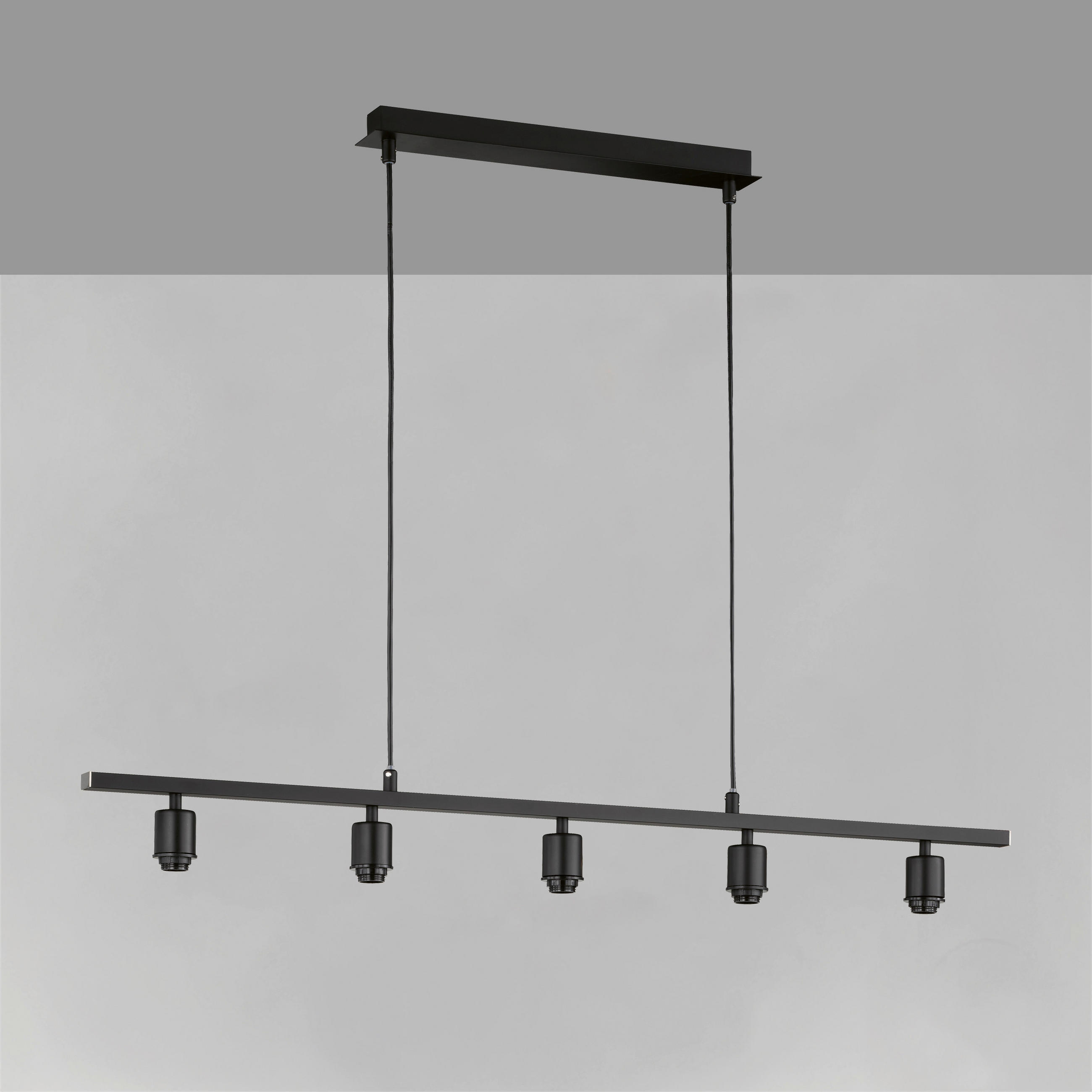 HÄNGELEUCHTE 100/10/150 cm    - Schwarz, Basics, Metall (100/10/150cm) - Fischer & Honsel