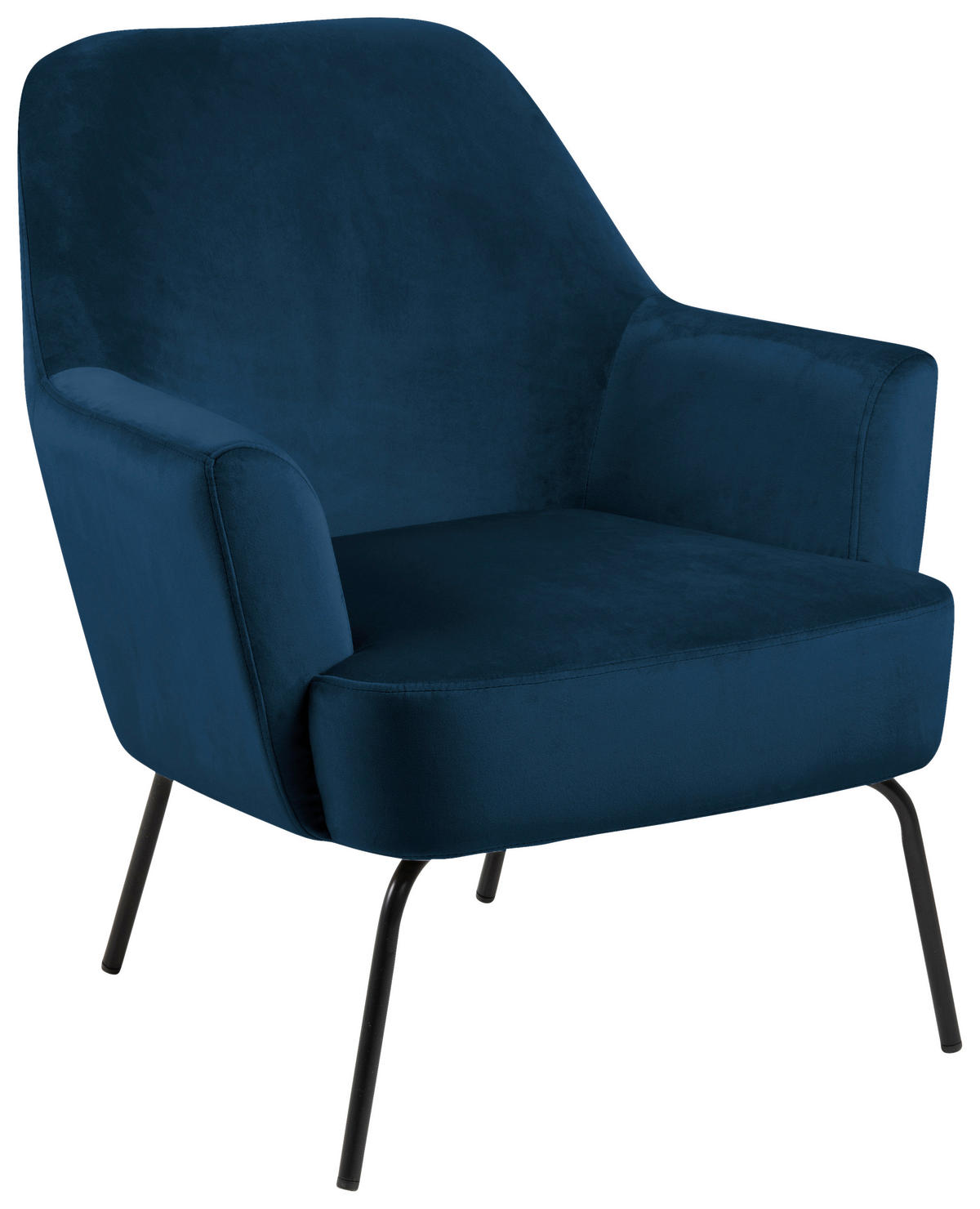 KŘESLO, textil, modrá - modrá/černá, Konvenční, kov/textil (75/83/75cm) - Livetastic