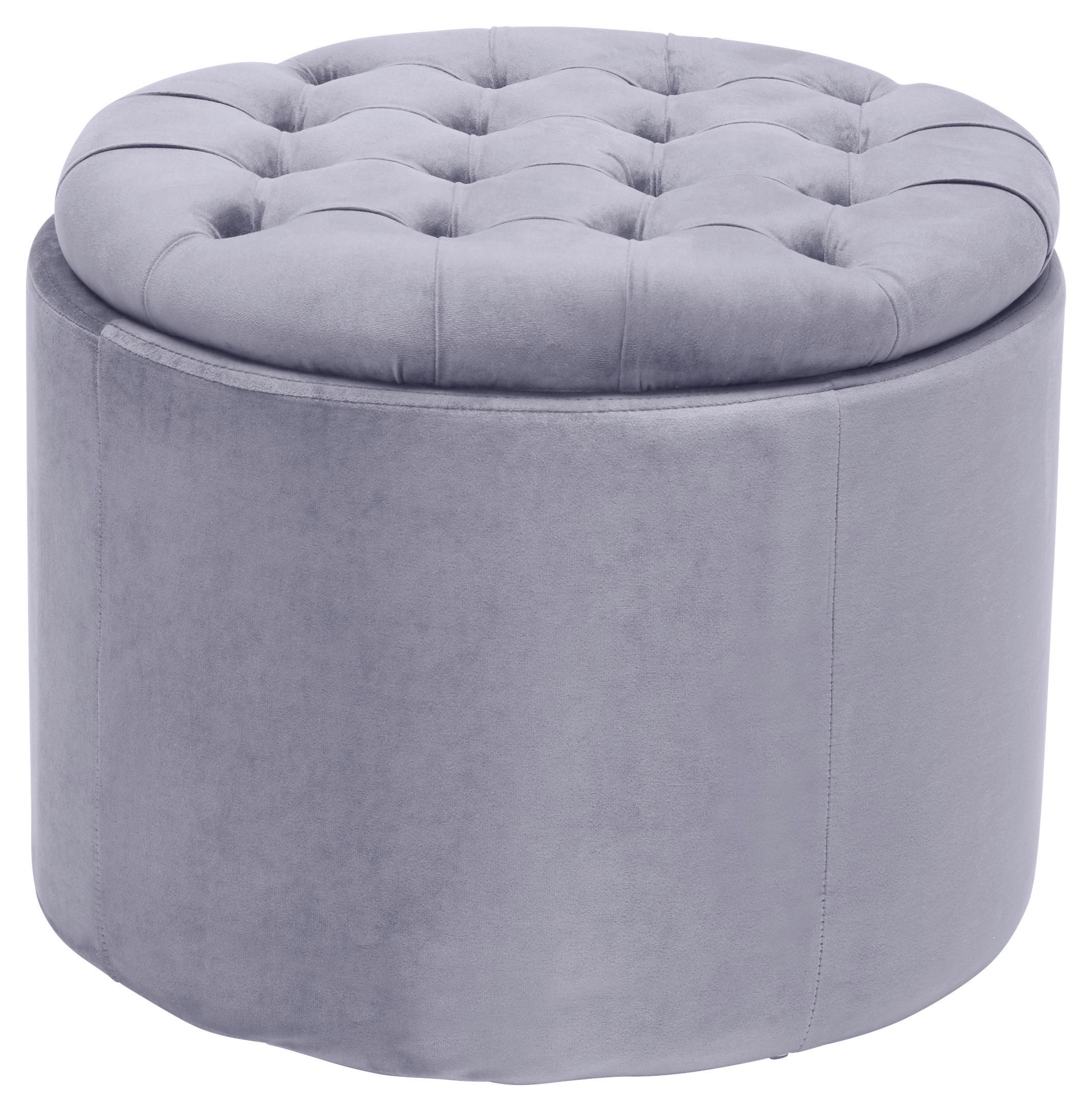 TABURET, dřevo, textil, 50/40/50 cm - šedá, Trend, dřevo/textil (50/40/50cm) - Carryhome