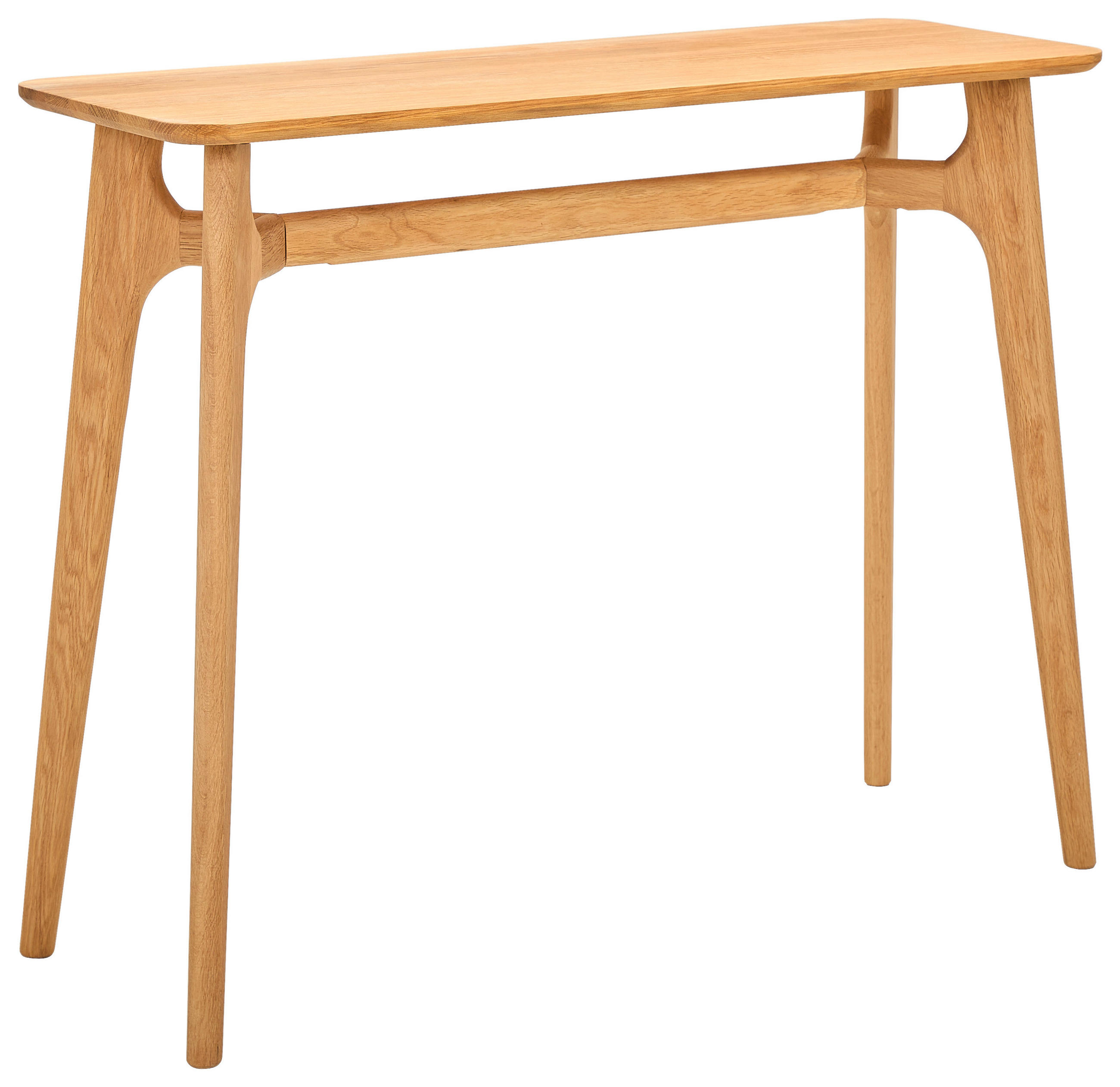 KONSOLENTISCH Eiche massiv Naturfarben  - Naturfarben, Design, Holz (100/80/35cm) - MID.YOU