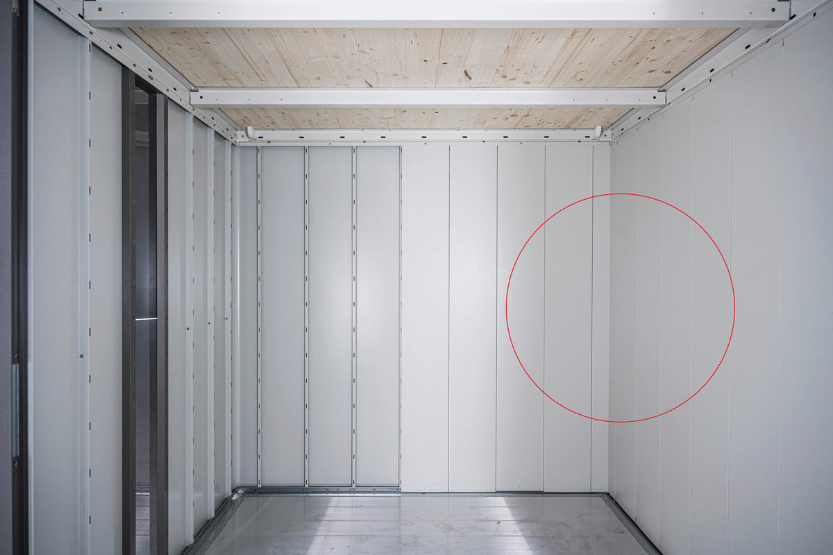 WANDVERKLEIDUNG - Weiss/Grau, Design, Kunststoff (27,9/203,5/2cm) - Biohort