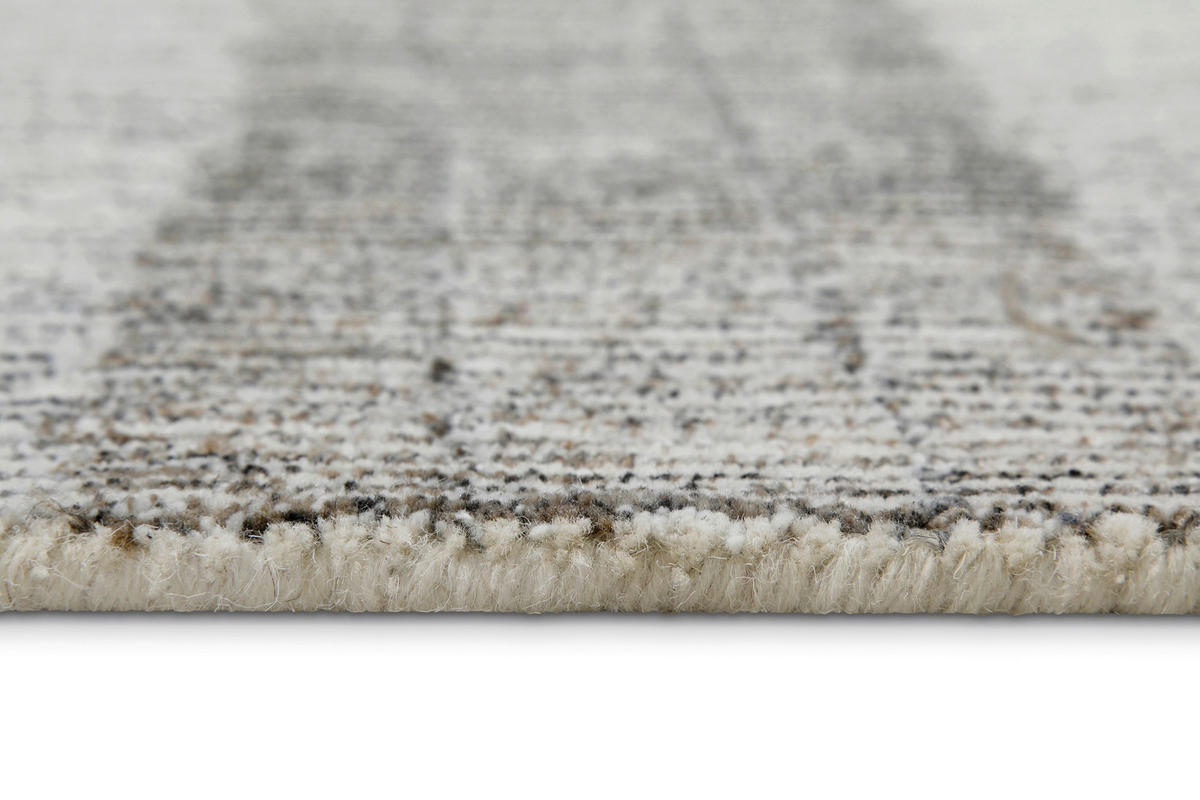 FLACHWEBETEPPICH 80/300 cm Hamptons Forty Creme, Dunkelgrau  - Dunkelgrau/Creme, Design, Textil (80/300cm) - WECON HOME