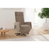 RELAXSESSEL Flachgewebe Aufstehhilfe    - Hellbraun/Schwarz, KONVENTIONELL, Textil/Metall (71/110/82cm) - Sit & More