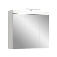 SPIEGELSCHRANK 80/70/18 cm  - Weiß, Trend, Glas/Holzwerkstoff (80/70/18cm) - MID.YOU