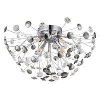 KRISTALL-DECKENLEUCHTE 45/25 cm   - Klar/Chromfarben, KONVENTIONELL, Glas/Metall (45/25cm) - Globo
