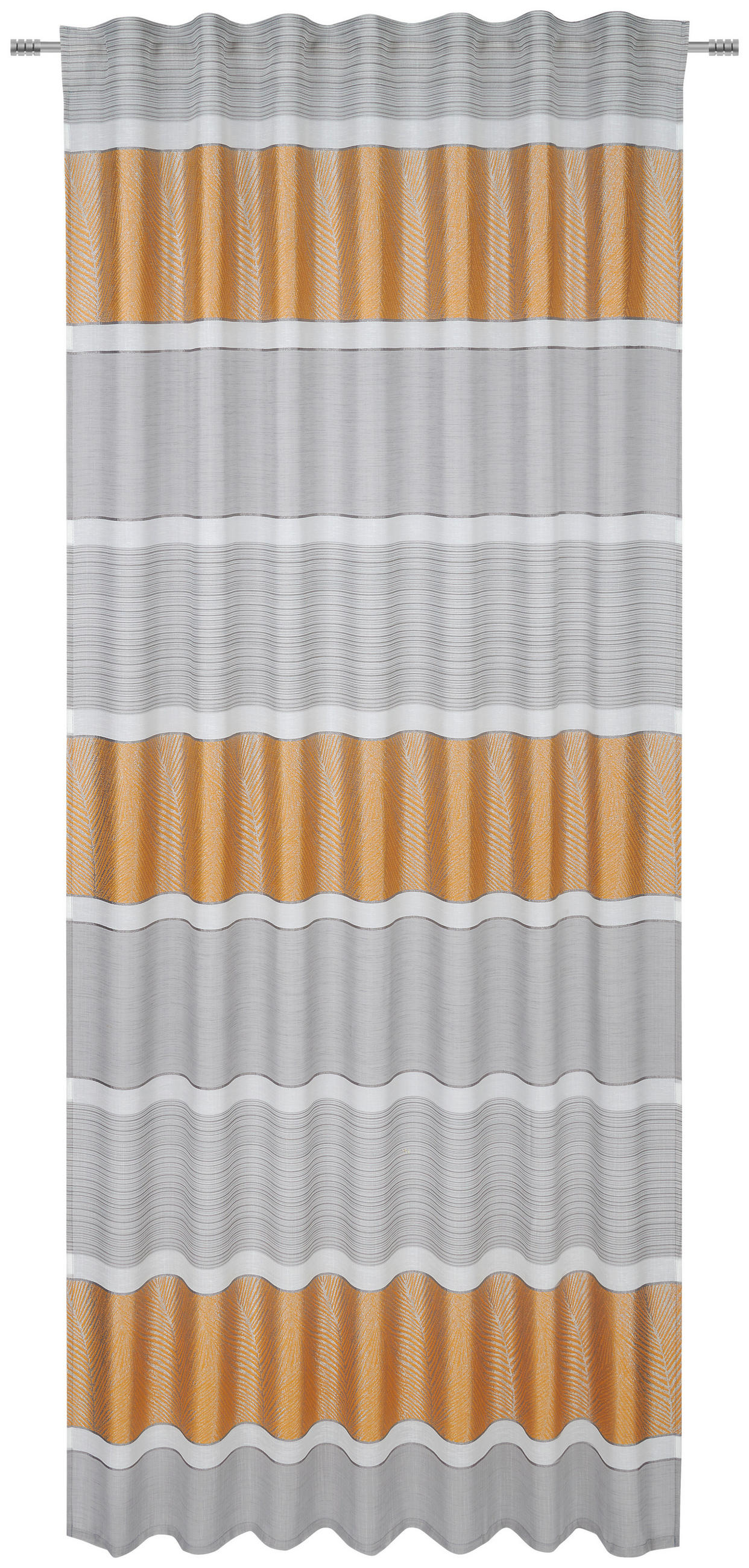 KÉSZFÜGGÖNY részben áttetsző  - currysárga, Konventionell, textil (140/245cm) - Esposa