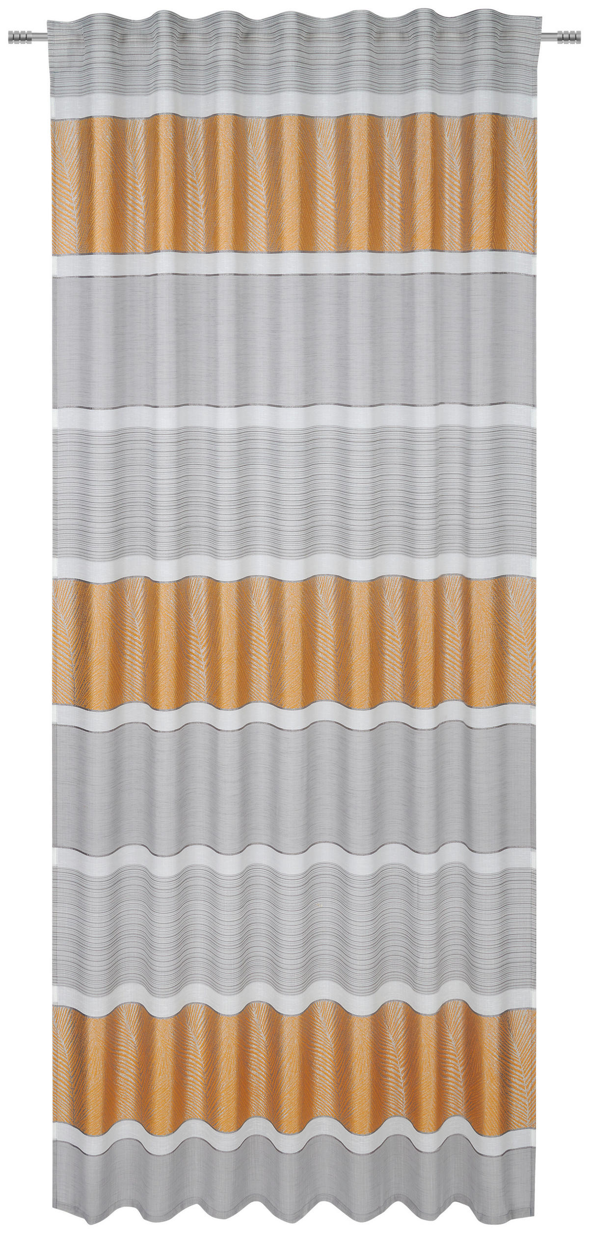 KÉSZFÜGGÖNY részben áttetsző  - currysárga, Konventionell, textil (140/245cm) - Esposa