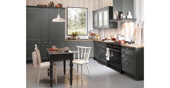 EINBAUKÜCHE   - Grau, Design, Glas/Holzwerkstoff - Dieter Knoll