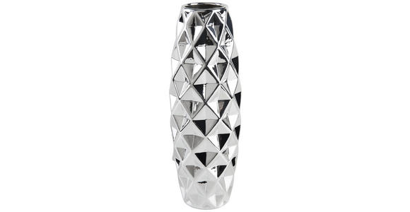 VASE 32 cm  - Silberfarben, Basics, Keramik (11/32cm) - Ambia Home