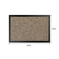LÁBTÖRLŐ 40/60 cm  - világosbarna, Basics, műanyag/textil (40/60cm)