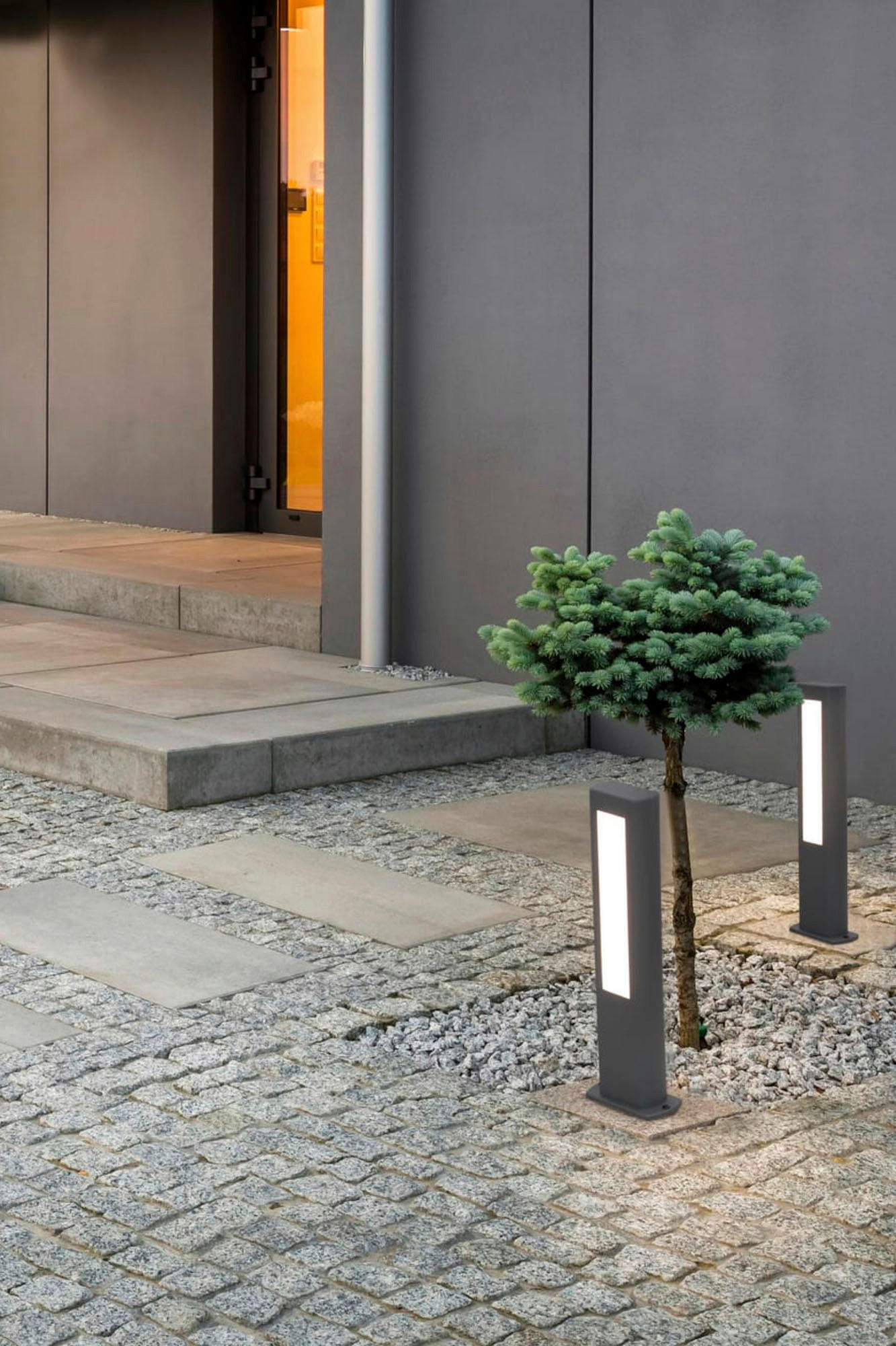 SOCKELLEUCHTE 11/5.5/50 cm   - Dunkelgrau, MODERN, Metall (11/5.5/50cm)