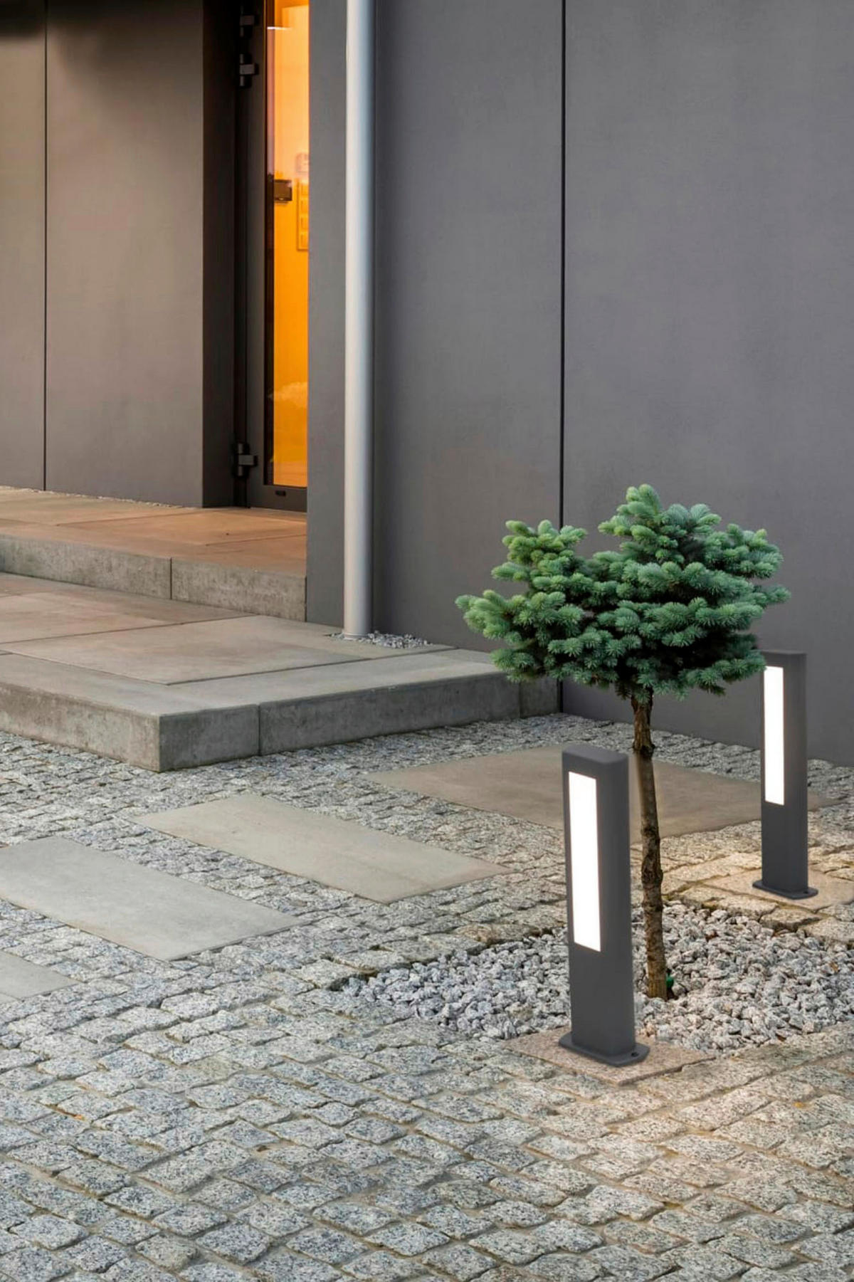 POLLERLEUCHTE 11/5.5/50 cm   - Dunkelgrau, MODERN, Metall (11/5.5/50cm)