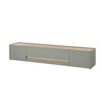LOWBOARD  223/42/45 cm 2 Schublade(n) Beimöbel erhältlich, stehend  - Eichefarben/Schwarz, Design, Holzwerkstoff/Kunststoff (223/42/45cm) - Modante