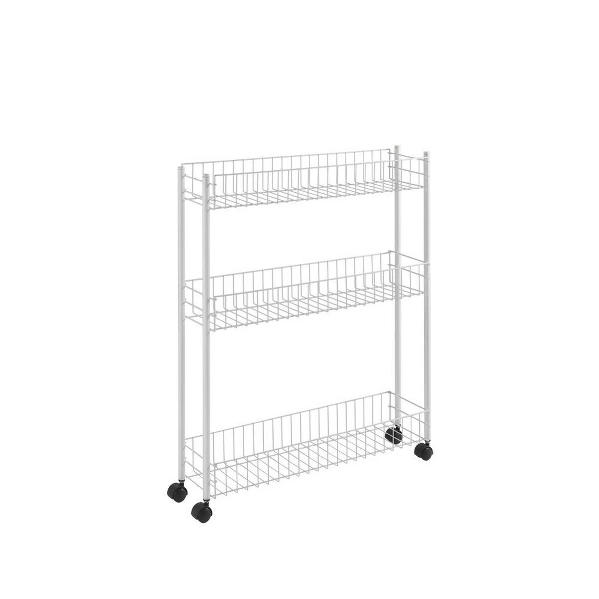 SET ORGANIZATOARE DE BUCĂTĂRI - alb, Basics, metal (58/16/72cm)
