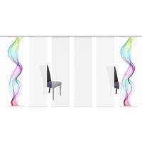 FLÄCHENVORHANG in Multicolor halbtransparent  - Multicolor, Design, Textil (60/245cm)