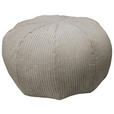 POUF Cord 60/30/60 cm  - Taupe, Design, Textil (60/30/60cm) - Carryhome