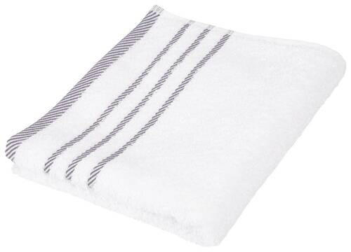 TÖRÖLKÖZŐ 70/130 cm szürke, fehér  - fehér/szürke, Konventionell, textil (70/130cm) - Esposa