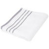 TÖRÖLKÖZŐ 70/130 cm szürke, fehér  - fehér/szürke, Konventionell, textil (70/130cm) - Esposa