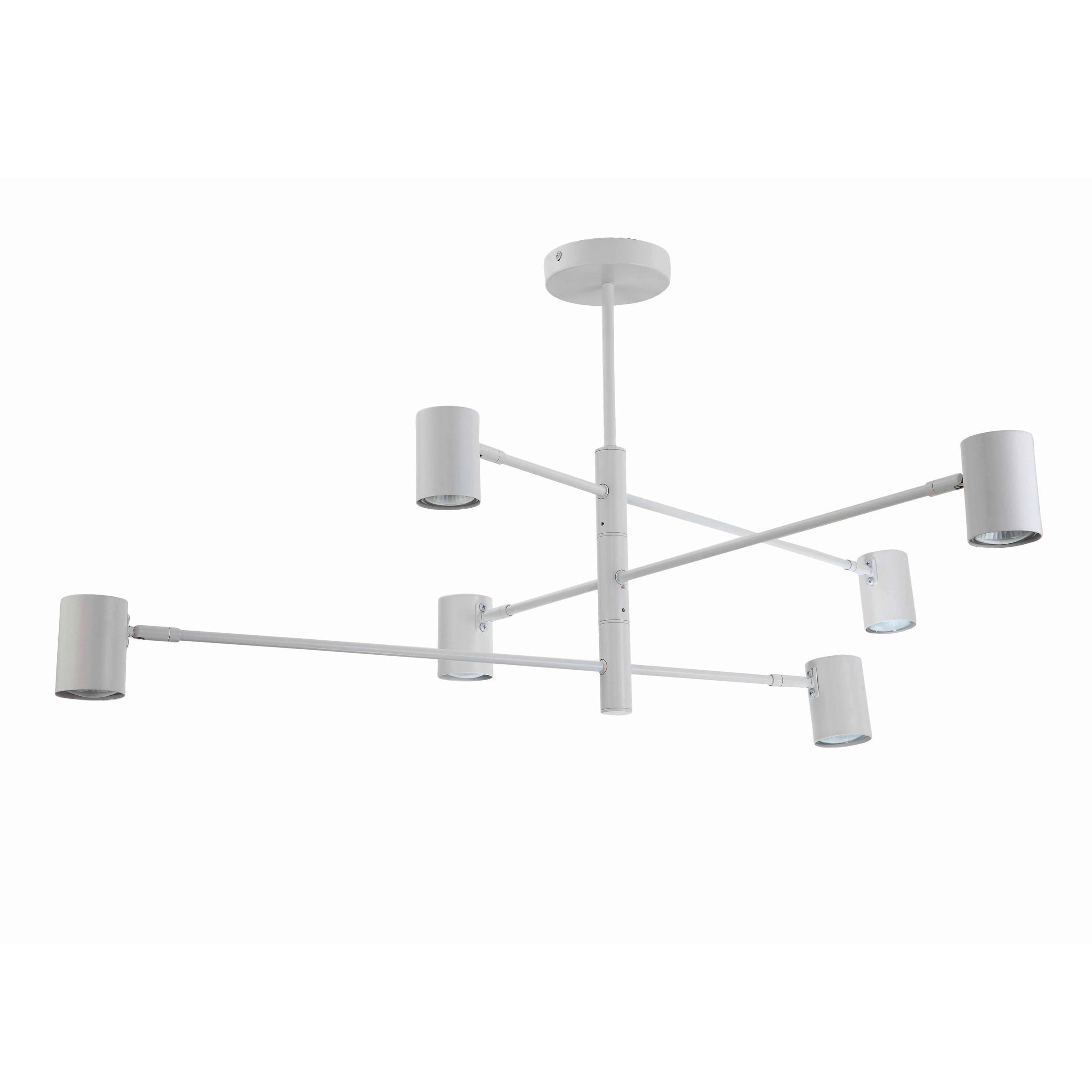 DECKENLEUCHTE Snow   - Weiß, Design, Metall (80/12/44.5cm)