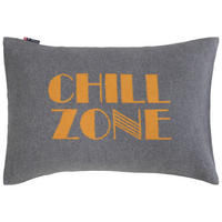 ZIERKISSEN  40/60 cm   - Anthrazit/Orange, KONVENTIONELL, Textil (40/60cm) - David Fussenegger