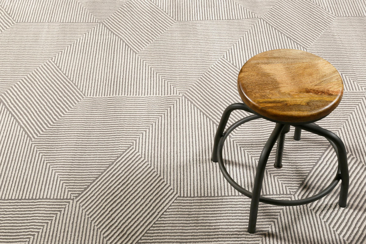 WEBTEPPICH 133/200 cm Velvet Groove Beige  - Beige, KONVENTIONELL, Textil (133/200cm) - Esprit