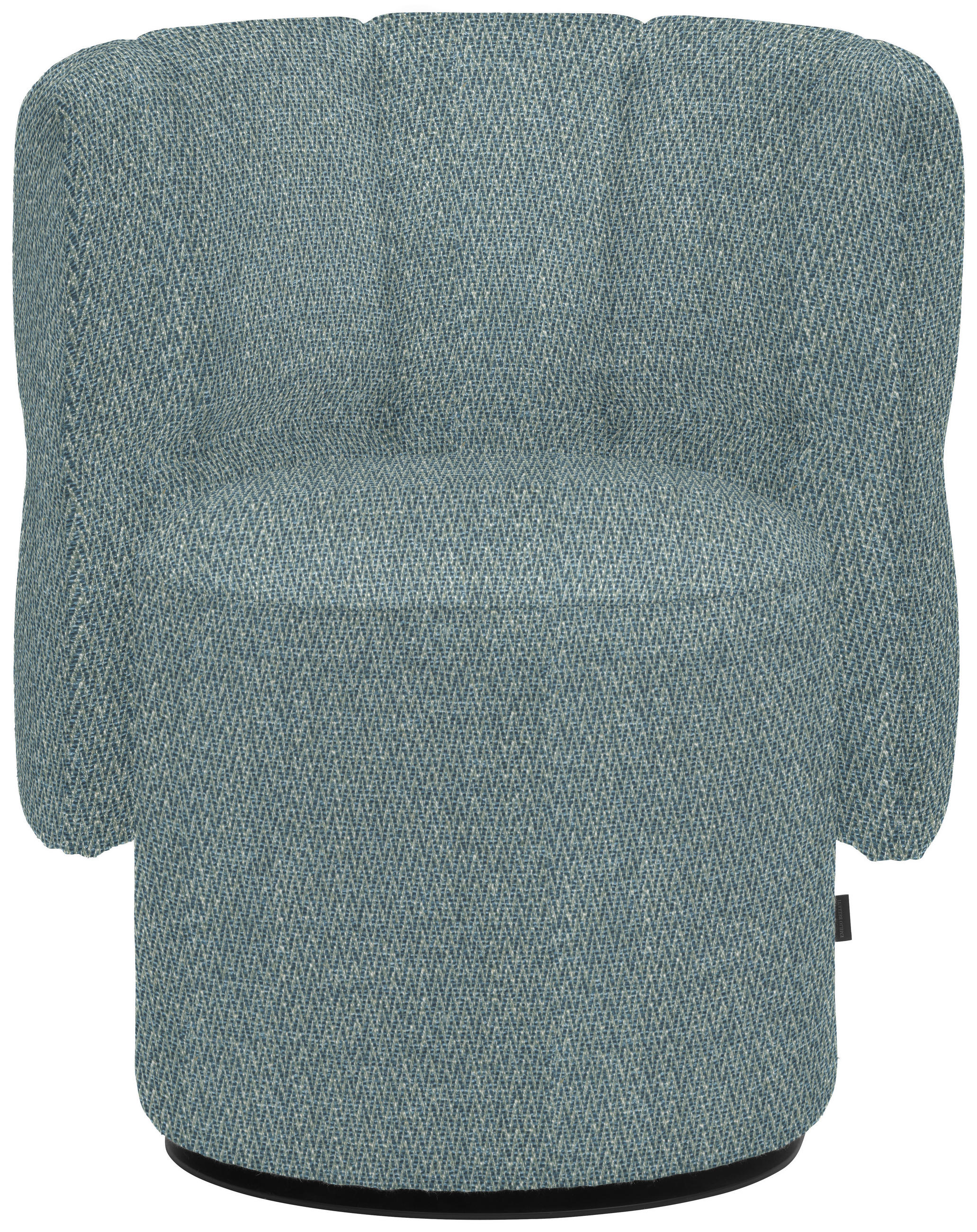 COCKTAILSESSEL in Webstoff Blau  - Blau/Schwarz, Design, Holz/Textil (73/82/62cm) - Belluti