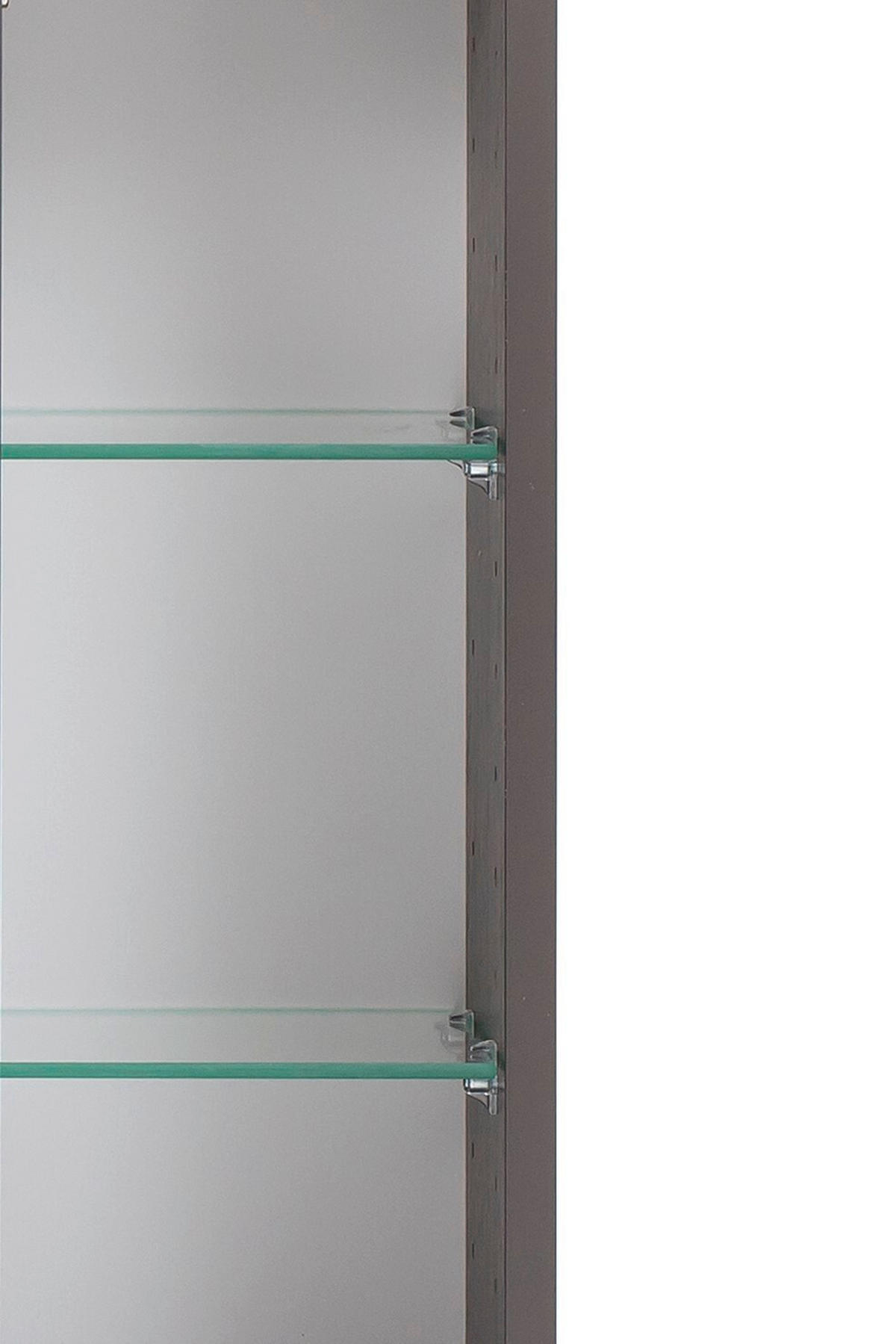 BADEZIMMER  in 90 cm  - Eiche Wotan/Graphitfarben, KONVENTIONELL, Glas/Keramik (90cm) - Xora