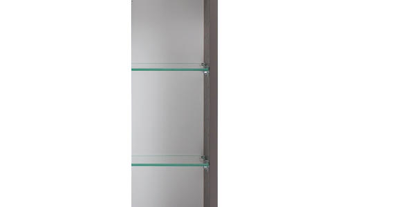 SPIEGELSCHRANK 80/64/20 cm  - Schwarz/Graphitfarben, KONVENTIONELL, Glas/Holzwerkstoff (80/64/20cm) - Xora