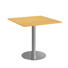 KONFERENZTISCH - Chromfarben/Buchefarben, KONVENTIONELL, Holzwerkstoff/Metall (80/75,5/80cm) KONFERENZTISCH - Chromfarben/Buchefarben, KONVENTIONELL, Holzwerkstoff/Metall (80/75,5/80cm)