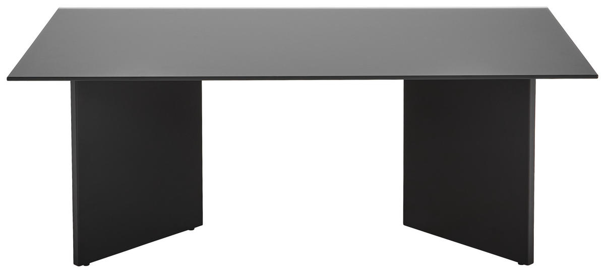 KONFERENČNÍ STOLEK, černá, sklo, kov, 110/60/40 cm - černá, Design, kov/sklo (110/60/40cm) - Livetastic