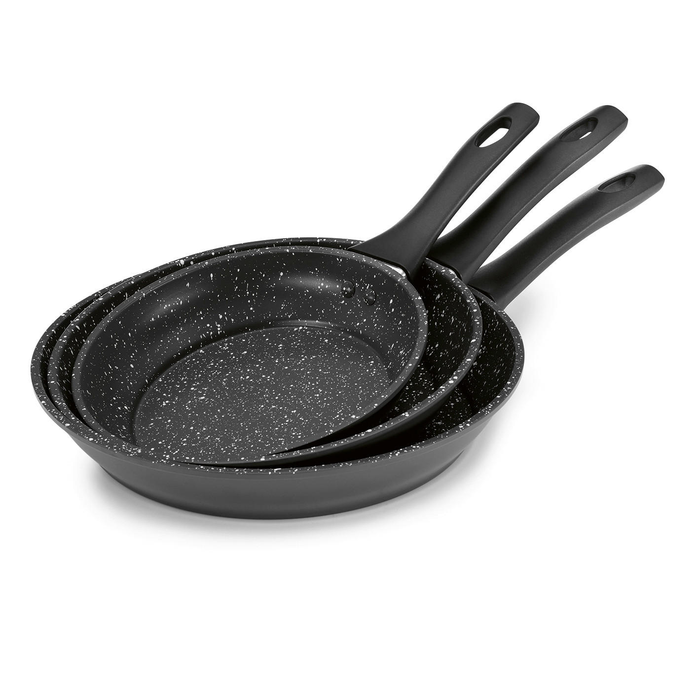 BRATMAXX SADA PÁNVÍ nepřilnavý povrch PTFE 3dílné 20/24/28 cm