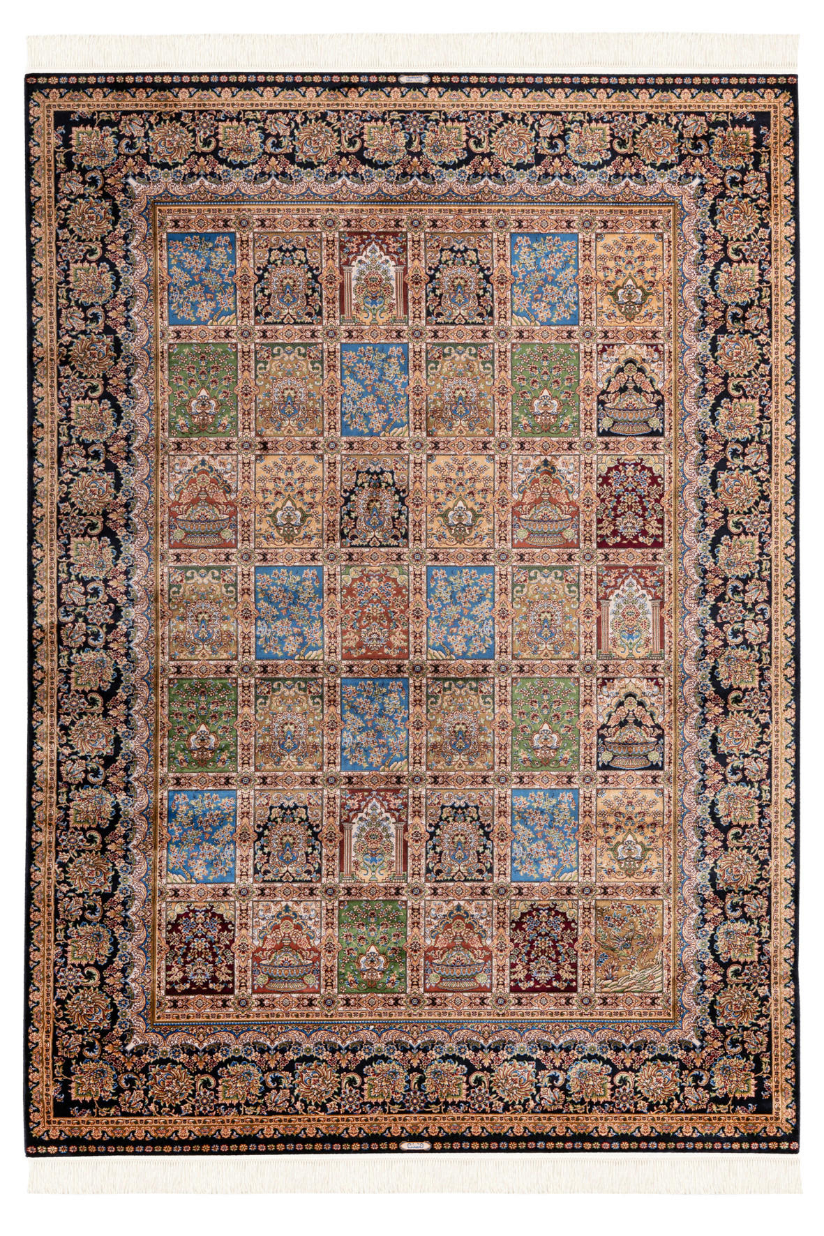 WEBTEPPICH 80/150 cm My Babylon of Obsession Blau, Multicolor, Hellbraun  - Blau/Hellbraun, Design, Textil (80/150cm) - Obsession