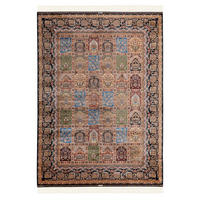 WEBTEPPICH 80/150 cm My Babylon of Obsession  - Blau/Hellbraun, Design, Textil (80/150cm)