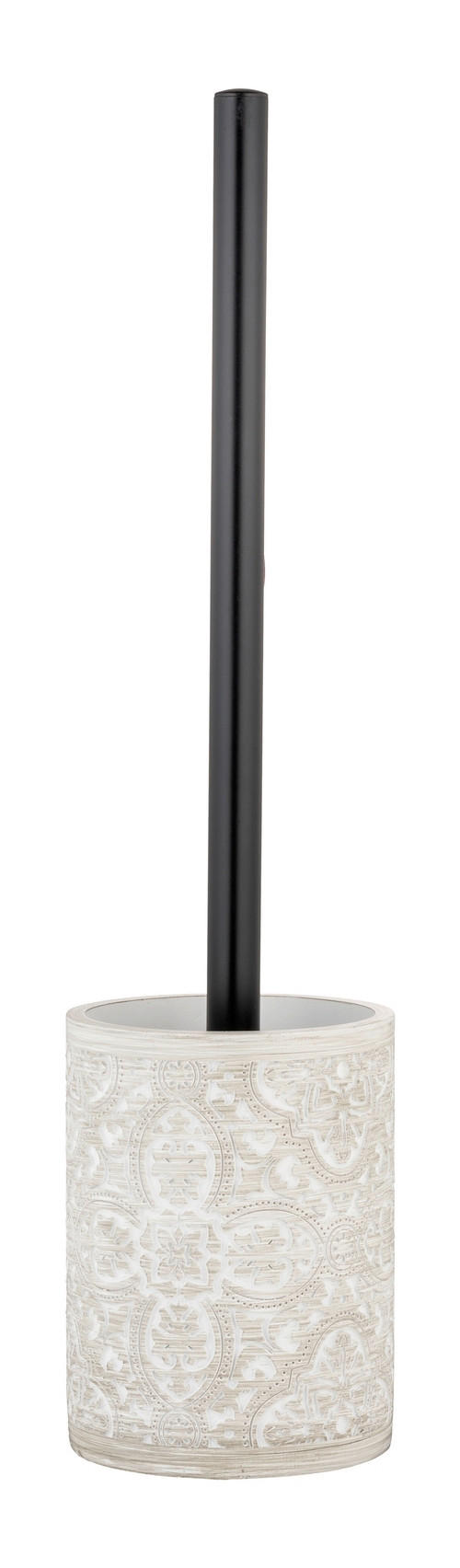 WC-BÜRSTENGARNITUR - Schwarz/Grau, Basics, Kunststoff/Metall (9,5/36,5/9,5cm) - Wenko
