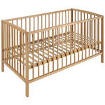 GITTERBETT Katja  124,5/65/86 cm   - Naturfarben, LIFESTYLE, Holz (124,5/65/86cm) - My Baby Lou