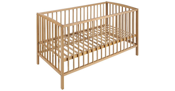 GITTERBETT Katja  124,5/65/86 cm   - Naturfarben, LIFESTYLE, Holz (124,5/65/86cm) - My Baby Lou