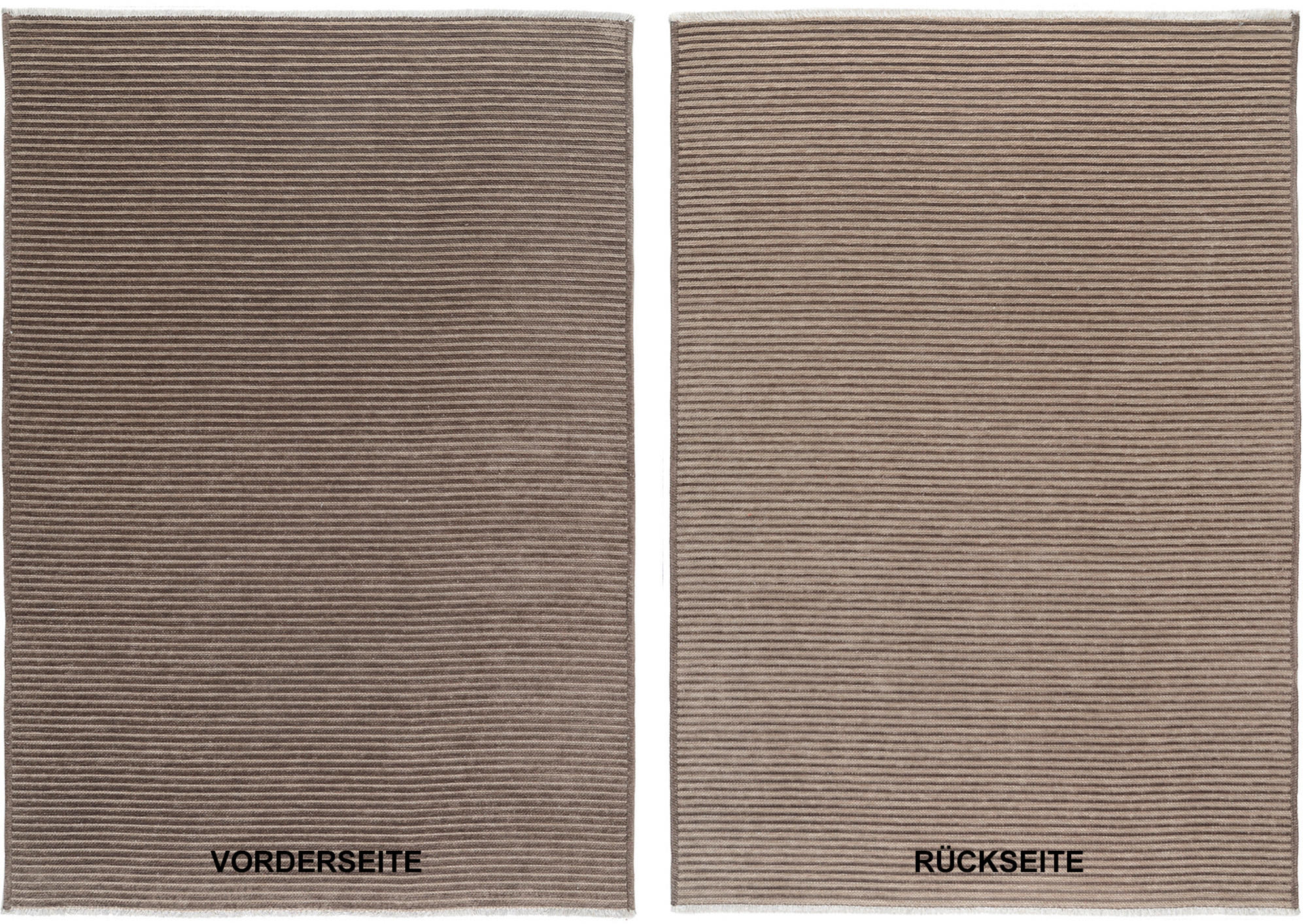 Novel Flachwebeteppich Braun, Beige 140x200 cm