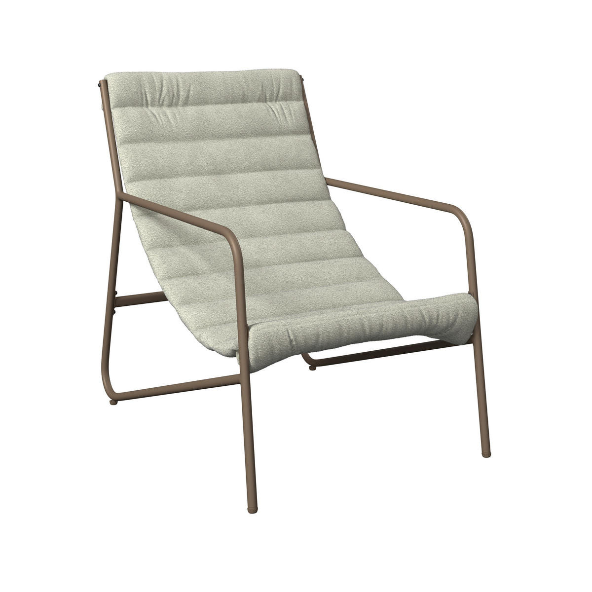 GARTENSET 3-teilig Webstoff Eisen 3-teilig  - Beige/Braun, Basics, Textil/Metall - Ambia Garden