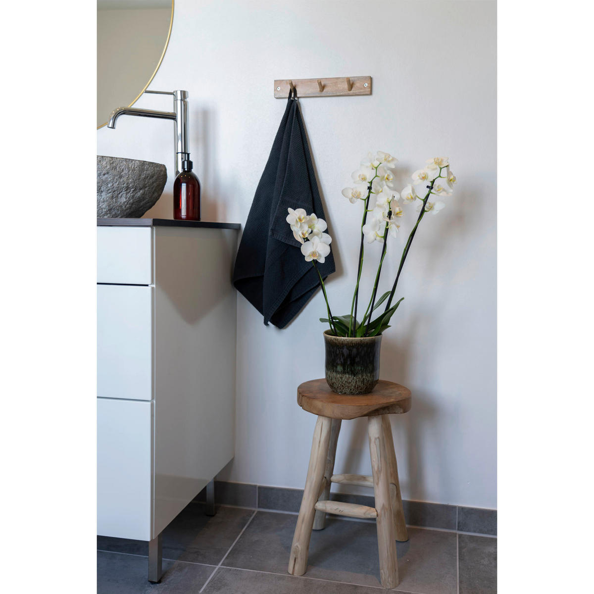 HOCKER Teakholz Teakfarben  - Teakfarben, Basics, Holz (30/45/30cm)