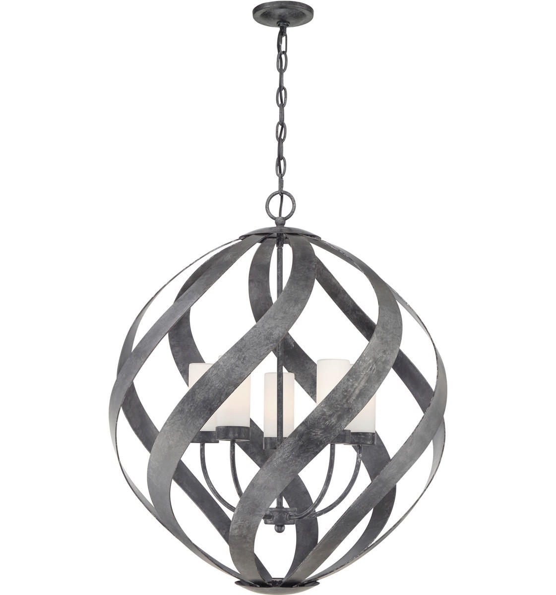 AUßENHÄNGELEUCHTE Blacksmith 66.4/85.5 cm  - Schwarz, KONVENTIONELL, Glas/Metall (66.4/85.5cm) - Elstead Lighting