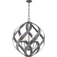 AUSSENHÄNGELEUCHTE Blacksmith 66.4/85.5 cm  - Schwarz, KONVENTIONELL, Glas/Metall (66.4/85.5cm) - Elstead Lighting