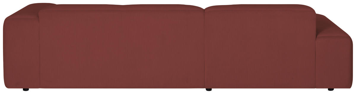 ECKSOFA HANNAH Rot Cord  - Rot/Schwarz, Design, Kunststoff/Textil (200/304cm) - MID.YOU