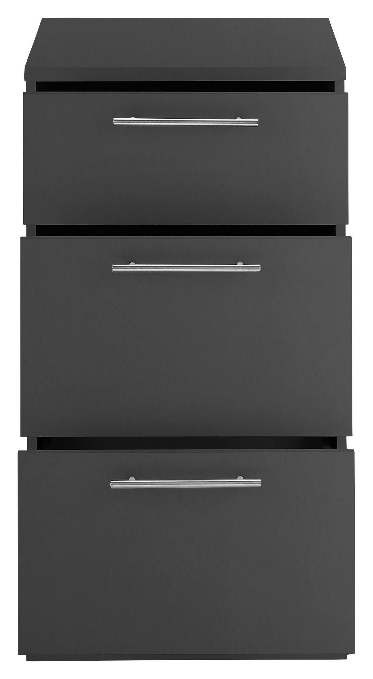 MEHRZWECKSCHRANK 50/93/68 cm  in Anthrazit  - Chromfarben/Anthrazit, Design, Holzwerkstoff/Kunststoff (50/93/68cm)