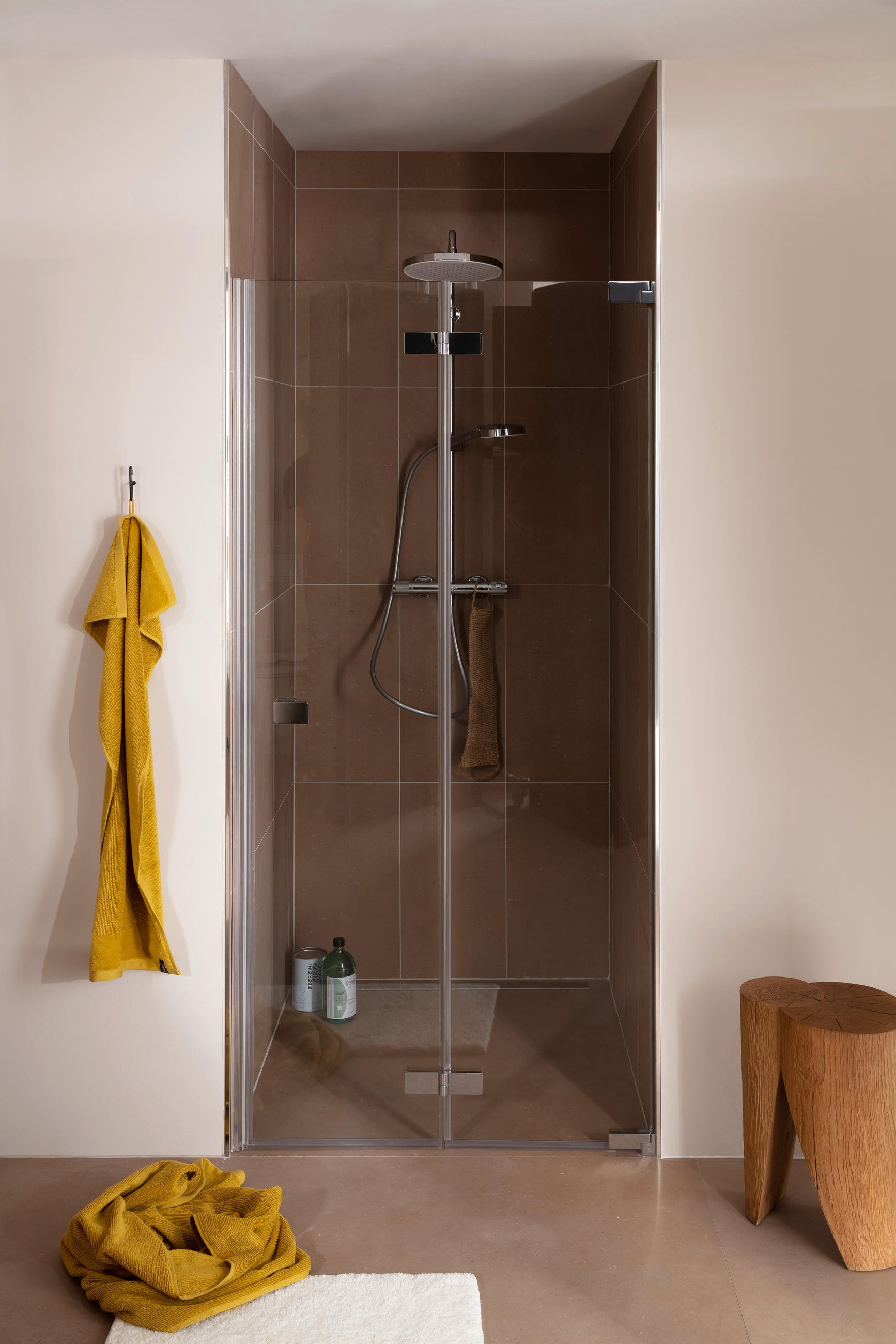DUSCHTÜR Chromfarben  90/200 cm  - Chromfarben, MODERN, Glas/Metall (90/200cm) - Schöner Wohnen