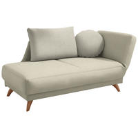 RÉCAMIERE in Flachgewebe Beige  - Beige, Design, Holz/Textil (205/87/94cm) - Bali