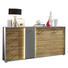 SIDEBOARD foliert Graphitfarben, Mooreichefarben - Mooreichefarben/Silberfarben, KONVENTIONELL, Holzwerkstoff/Metall (184/97/45cm) SIDEBOARD foliert Graphitfarben, Mooreichefarben - Mooreichefarben/Silberfarben, KONVENTIONELL, Holzwerkstoff/Metall (184/97/45cm)